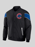Chicago Cubs Black Bomber Jacket