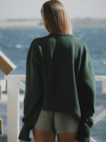 Dairy Boy Fish Green Sweater