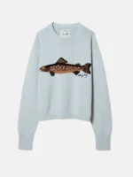 Dairy Boy Fish Sweater Blue