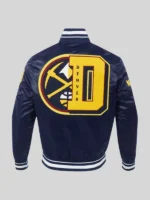 Denver Nuggets Mashup Rib Satin Varsity Jacket