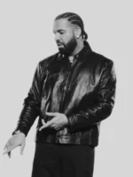Drake National Treasures Jacket Iceman Black Leather