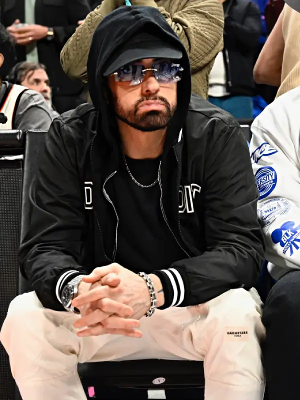 Eminem Black Bomber Jacket Eminem Black Bomber Jacket