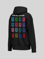 FIFA World Cup Host City Emblems Black Graphic Hoodie