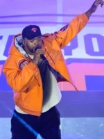 Halftime Show Method Man Orange Knicks Game 2 Jacket
