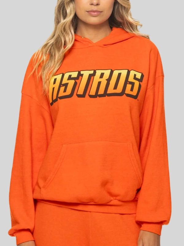 Houston Astros 2026 Aviator Nation x MLB Orange Hoodie Houston Astros 2026 Aviator Nation x MLB Orange Hoodie