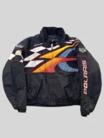 Julia Sarah Stone Black Racing Jacket Off Campus S01
