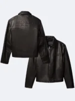 Jung Kook for Calvin Klein Leather Racer Jacket