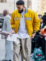 Karl-Anthony Towns New York Knicks Jacket yellow
