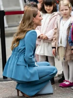Kate Middleton Italy Trip Blue Suit