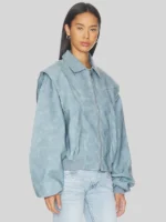 LIONESS Vista Blue Bomber Jacket