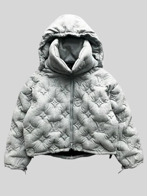 LV Grey Boyhood Puffer Jacket LV Grey Boyhood Puffer Jacket