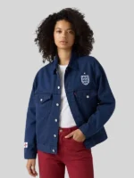 Levi’s England Football Type Iii Blue Denim Trucker Jacket