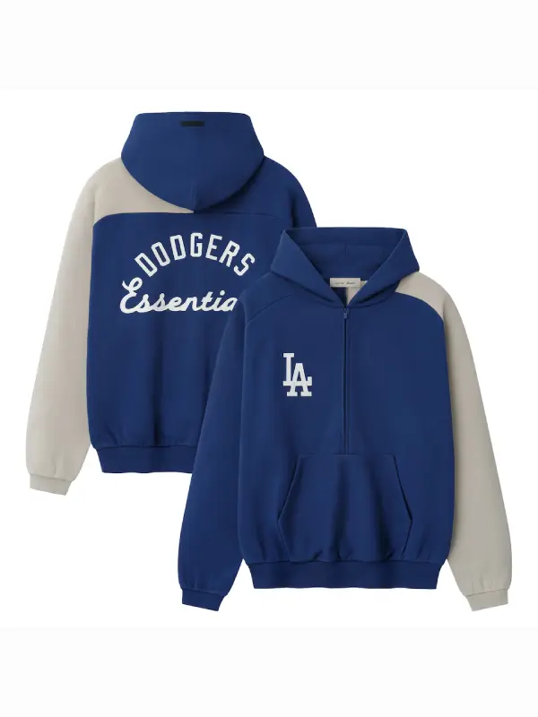 Los Angeles Dodgers Fear of God Half-Zip Sport Hoodie Los Angeles Dodgers Fear of God Half-Zip Sport Hoodie
