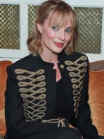 Margot Robbie Mcqueen Black Jacket