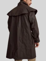 Mens Drizabone Ranger Heritage Coat Jacket Dark Brown