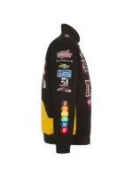 Men's Kyle Busch Black M&Ms Twill Uniform Full-Snap Jacket