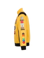 Men's Kyle Busch Yellow M&M's Twill Uniform Full-Snap Jacket