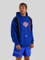 Men's Malbon Golf x New York Knicks Blue Borough Hoodie