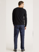 Men's Mongolian Cashmere Crewneck Sweater Black