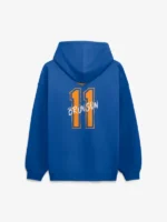 Men's New York Knicks Jalen Brunson Blue Hustle Name & Number Hoodie