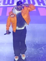 Method Man Halftime Show Game 2 Knicks Orange Jacket
