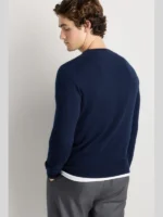 Mongolian Cashmere Sweater Navy