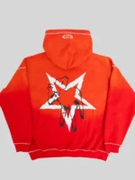 Monster Heavy Hoodie Orange and Red