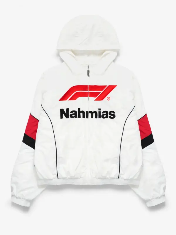 Nahmias x F1 Warm Up Race Jacket White Nahmias x F1 Warm Up Race Jacket White