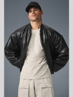 Off Campus Garrett Graham Leather Jacket Black