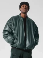 Off Campus Green Leather Jacket Garrett Graham