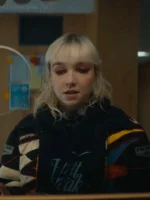 Off Campus S01 Julia Sarah Stone Black Racing Jacket