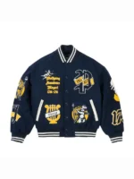 Palace Wolfgang Varsity Jacket Navy
