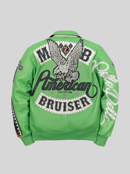 Pelle Pelle American Bruiser Plush Green Jacket