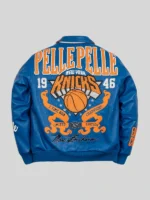 Pelle Pelle Blue Leather Jacket FISLL for the city of knicks