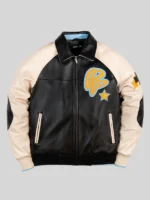 Pelle Pelle Classic Soda Club Plush Jacket Black And Ivory