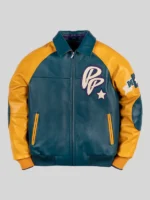 Pelle Pelle Classic Soda Club Plush Jacket Yellow And Blue