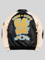 Pelle Pelle Men's Classic Soda Club Plush Jacket Black And Ivory