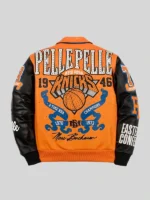 Pelle Pelle x FISLL for the city of knicks Orange jacket