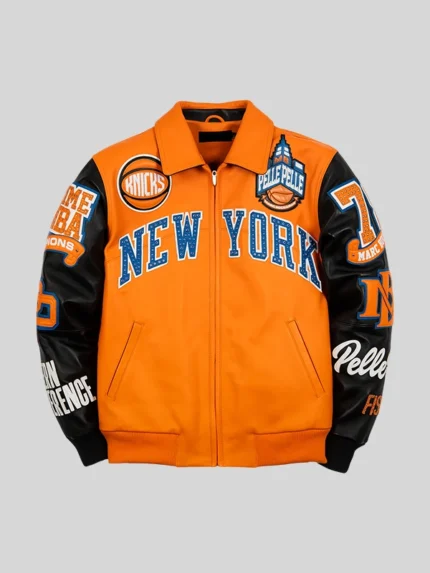 Pelle Pelle x FISLL for the city of knicks jacket