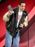 Pete Davidson 30th Annual Webby Awards Jacket Beige and Black
