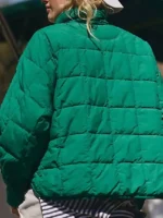 Pippa Packable Puffer Jacket Dark green