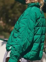 Pippa Packable Puffer Jacket In Dark Green