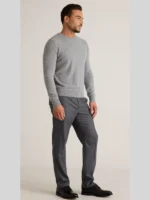 Quince Mongolian Cashmere Men's Grey Sweater