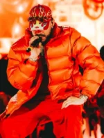 Ryan Castro Colombia Red Puffer Jacket