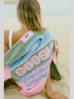 Sabo Nakia Pink And Green Sweater