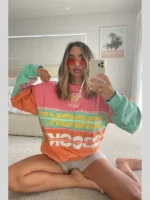 Sabo Nakia oversize orange Sweater