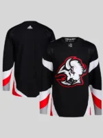 Sabres Goat Head Hockey Black Jersey