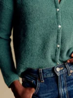 Sezane Gaspard Cardigan Green