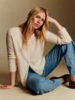 Sezane Gaspard Cardigan White