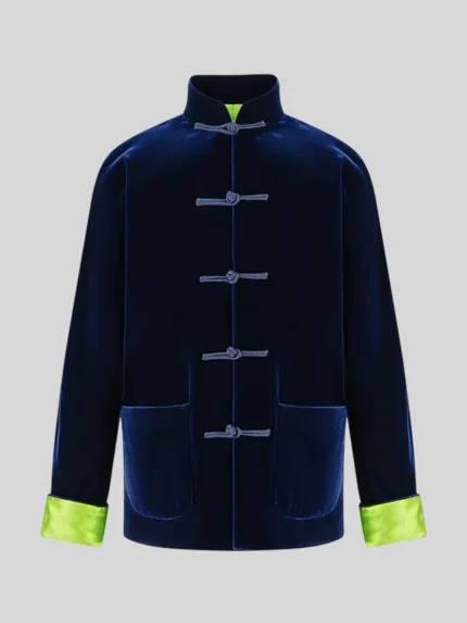 Shanghai Tang Jacket Navy Blue